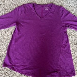 Chicos 3/4 length sleeve ultimate tee. Worn once. Excellent condition